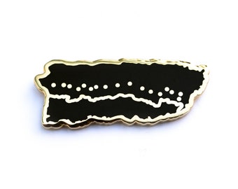 Ruta Panorámica (Panoramic Route) De Puerto Rico Hard Enamel Pin