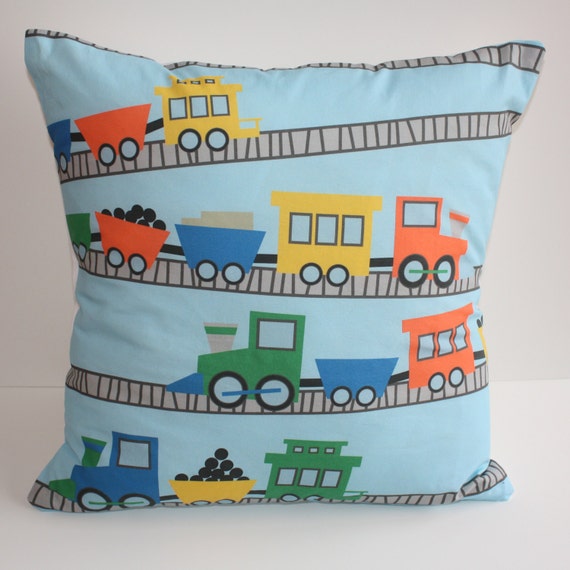 Train Pillow Cover nursery decoration train pillow Etsy