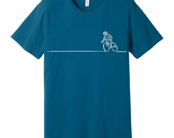 Bike Illustration Hand Screen Printed T-Shirt