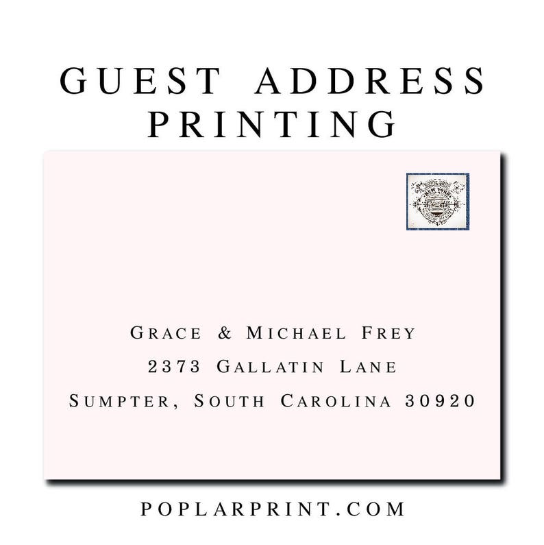 Printed or Digital Custom Envelope Address Template Wedding Envelopes Printable Digital Calligraphy Addresses E5 Envelope Addressing