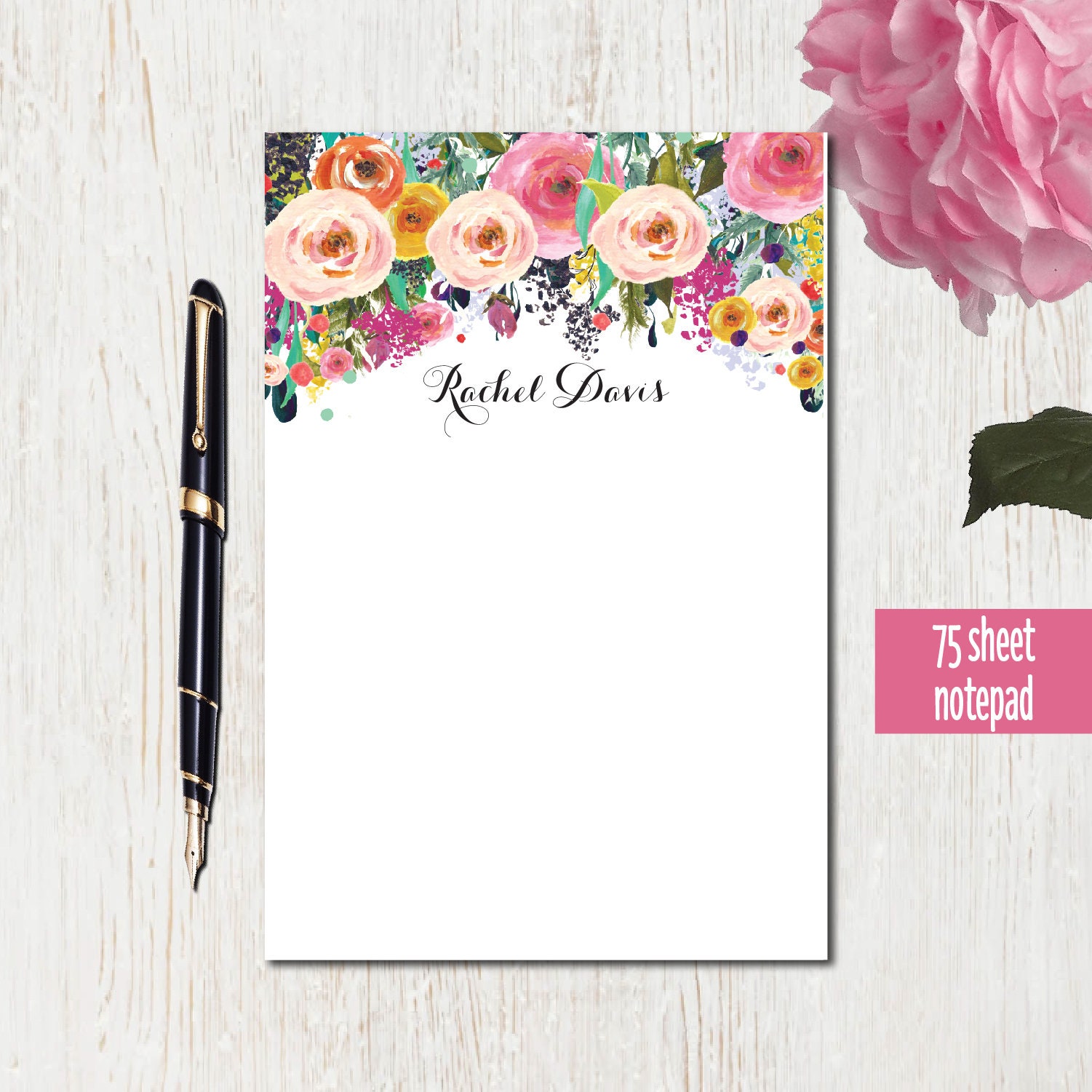 Personalized Notepad To Do List Memo Pad Stationery Note | Etsy