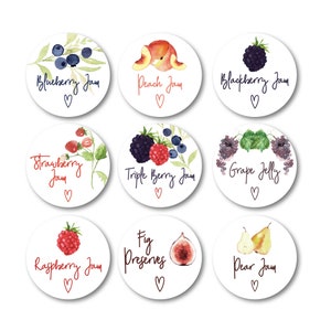 Ready to Ship_2 Inch Round Jam Jelly Label