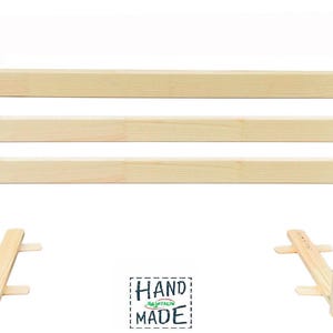 Wooden Bed Safety Guard Rail, Custom Size, Bed Rails for Toddler, Handmade, Rausfallschutz