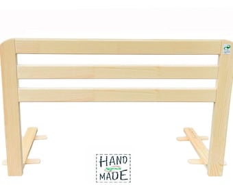 Wooden Bed Safety Guard Rail, Custom Size, Bed Rails for Toddler, Handmade, Rausfallschutz