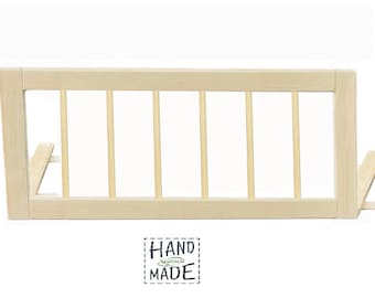 Barrière de sécurité en bois pour lit de bébé. Barrières de lit pour tout-petit. Taille, hauteur, longueur, Rausfallschutz kinderbett