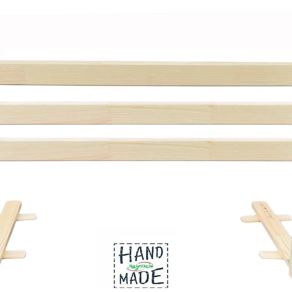Wooden Baby Bed Safety Guard Rail. Handmade.Bed Rails Toddler. Natural-product. Individual size, height,length,corner design.Rausfallschutz.