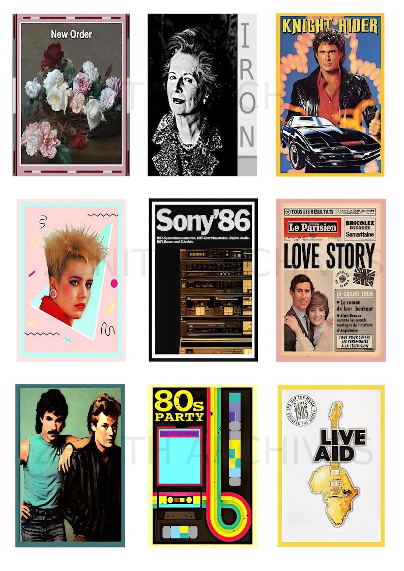 Notablbe Poster 1980s Pop Culture & Design Collection – Restored and Reimagined ...