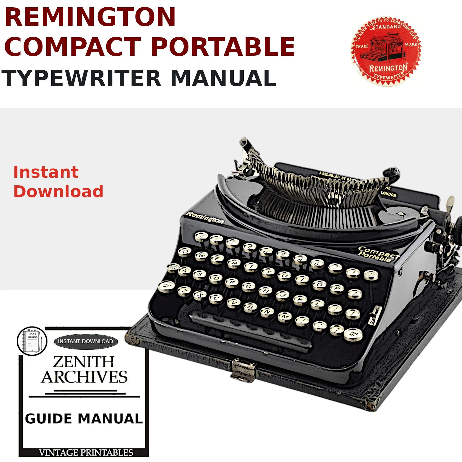 Remington portable typewriter - Etsy 日本