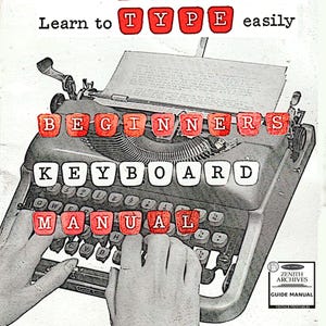 Typing Learning Pdf Learn to Type Guide | Original Typing Manual | Improve Your Keyboard ...