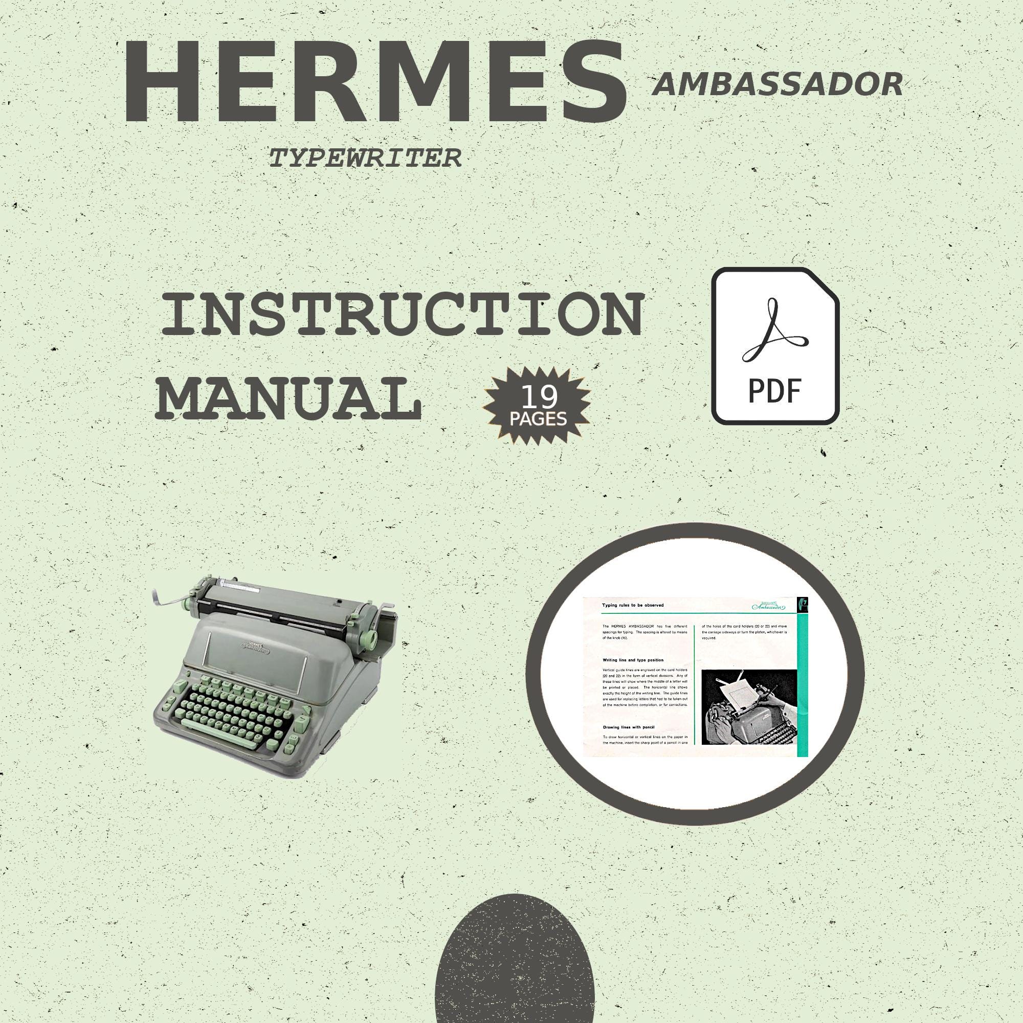 Hermes 8 typewriter - Etsy 日本
