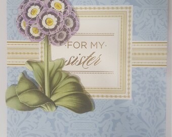 Happy Birthday Sister greeting card