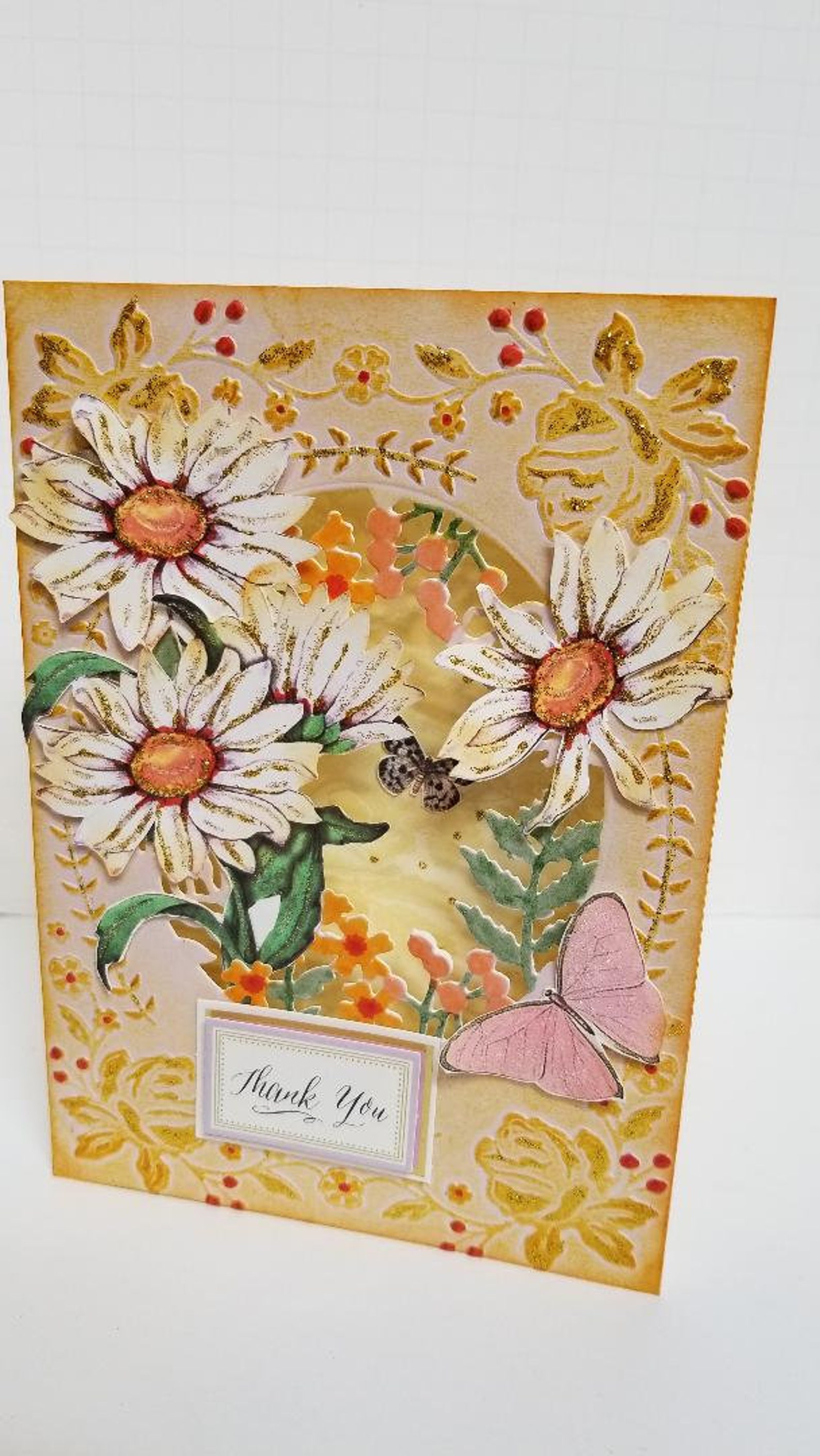 Thank you Shadow box greeting card Etsy