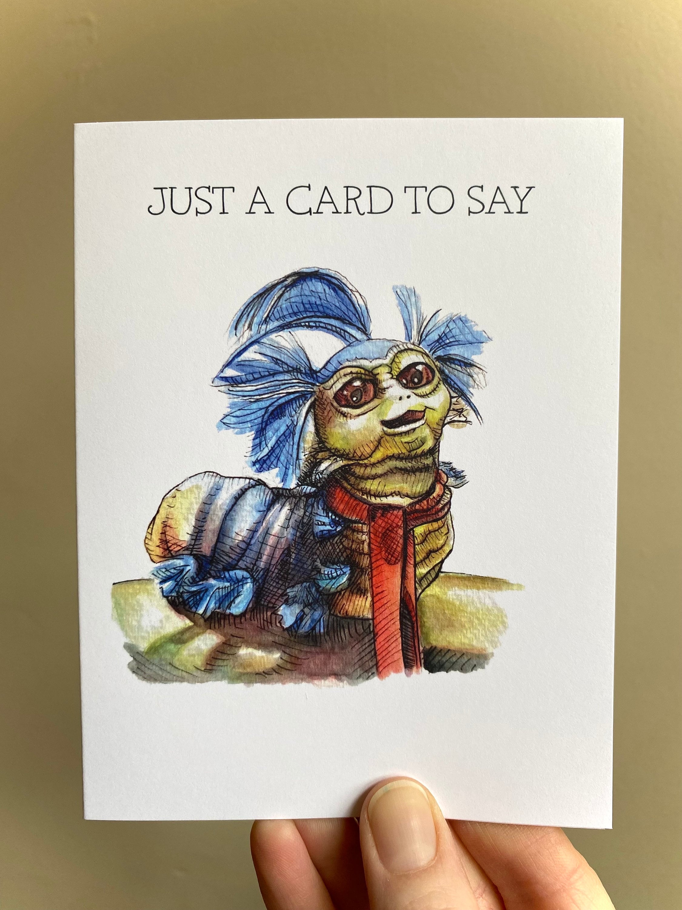 Just a Card to Say [‘ello] - the Labyrinth Unique Original Art Greeting ...