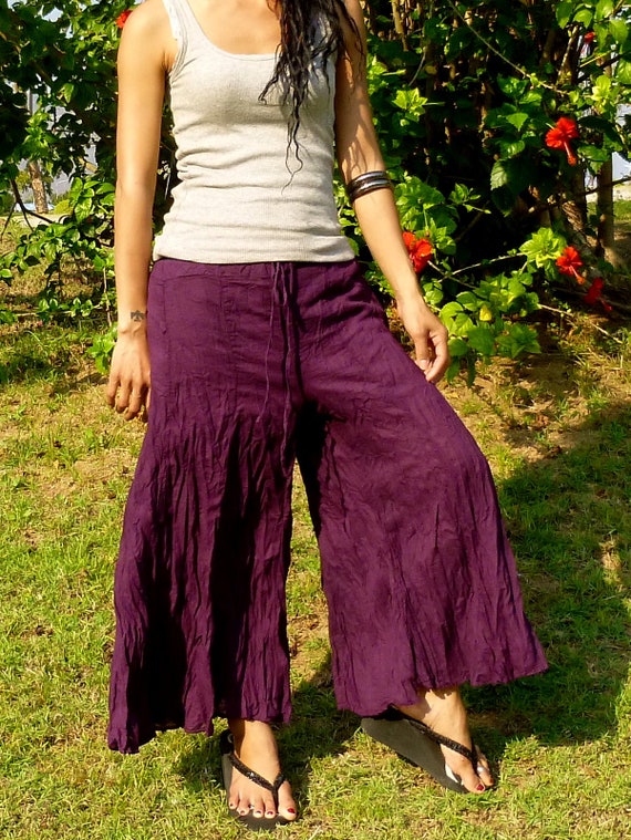 Palazzo Pants Gaucho Pants Wide Leg 