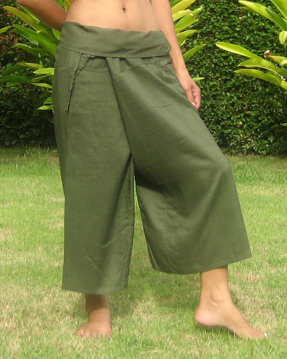 Capri Thai Fisherman Pants Thai Fisherman Trousers Wrap | Etsy
