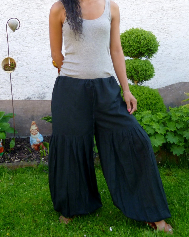 Baggy Pants Goa Pants Yoga Pants Travel Pants Aladdin Pants *Genie Pants*PM-blue Sarouel Trousers Gypsy Pants Hippie Pants