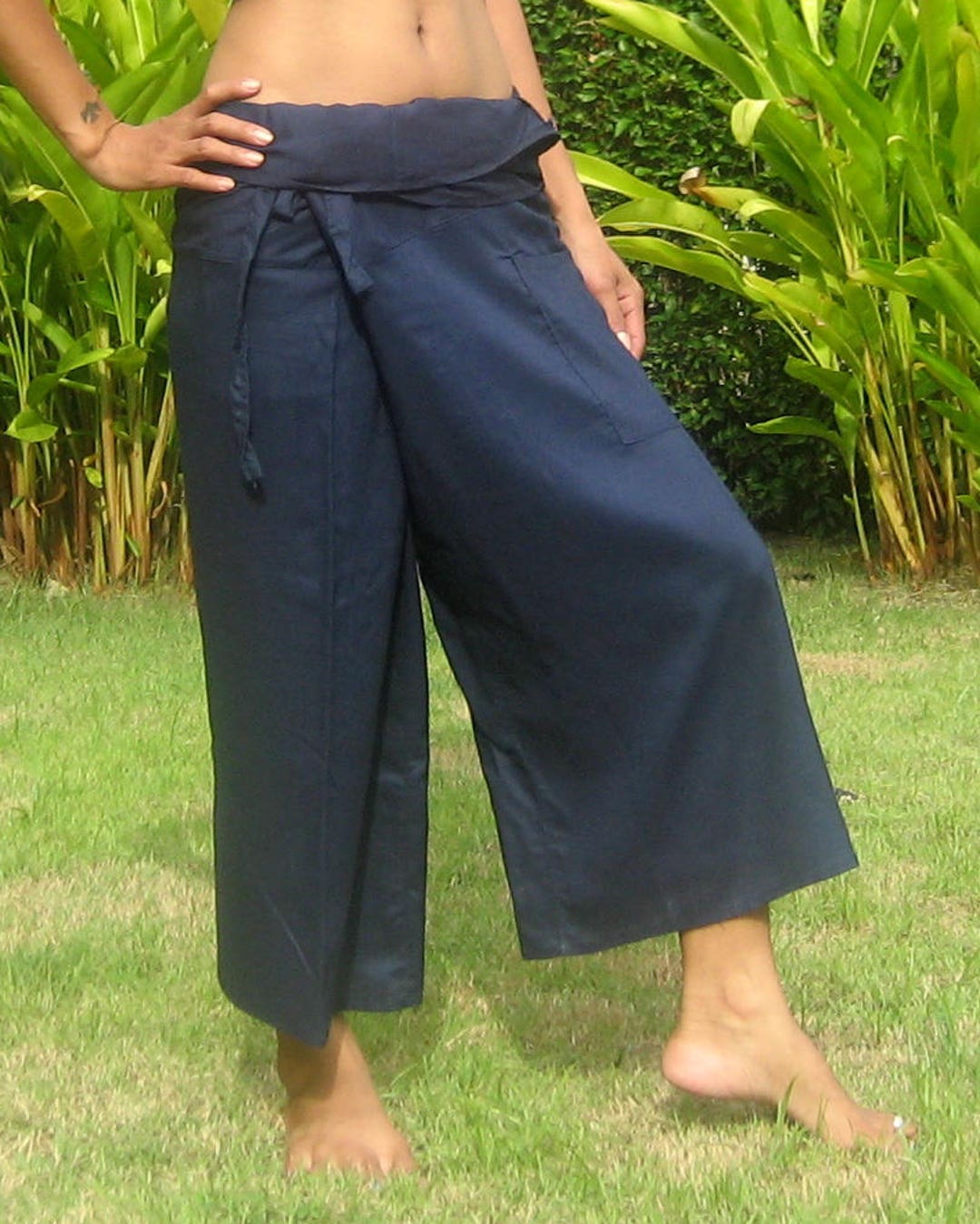 Capri Thai Fisherman Pants Thai Fisherman Trousers Wrap - Etsy