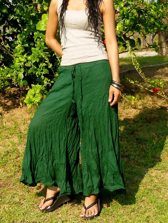 Palazzo Pants Gaucho Pants Wide Leg Pants Gypsy Pants Etsy