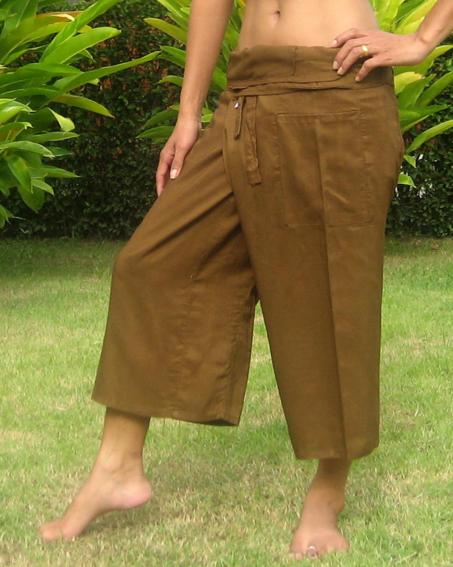 Capri Thai Fisherman Pants Thai Fisherman Trousers Wrap | Etsy