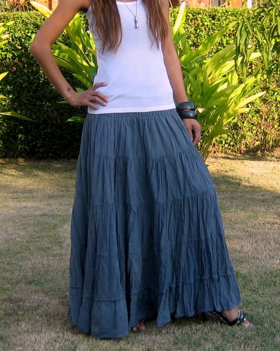 extra long maxi skirt