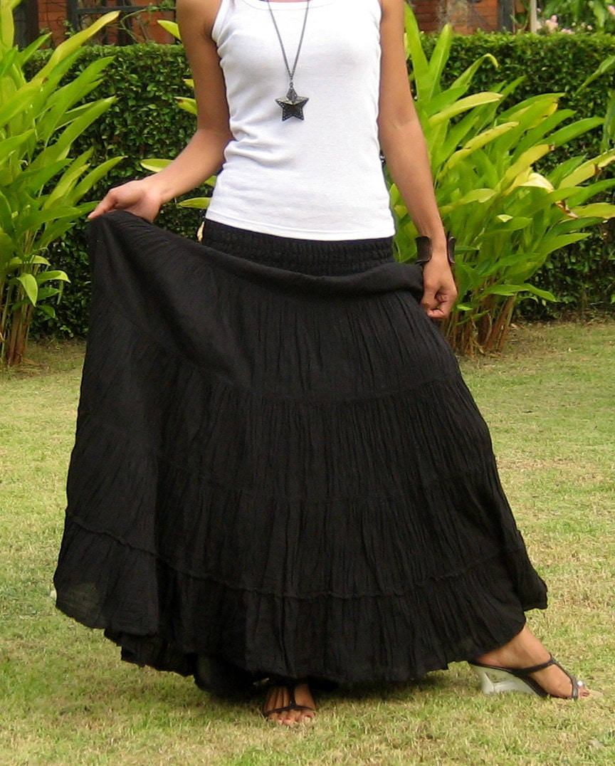 tall pleated maxi skirt