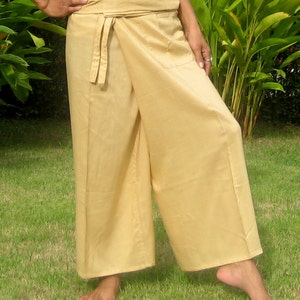 Capri Thai Fisherman Pants Wrap Yoga Pants Capri Thai Pants Hippie