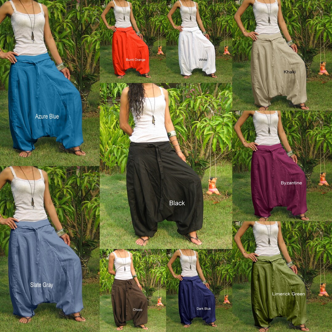 Plus Size Women Autumn Retro Corduroy Pocket Harem Pants
