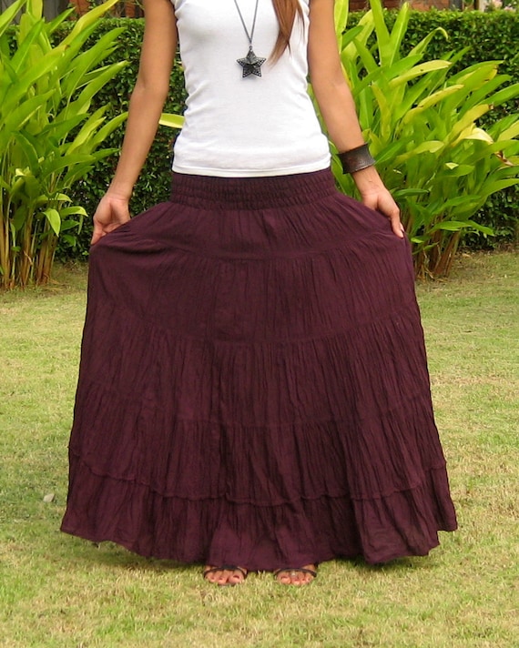 extra long maxi skirt