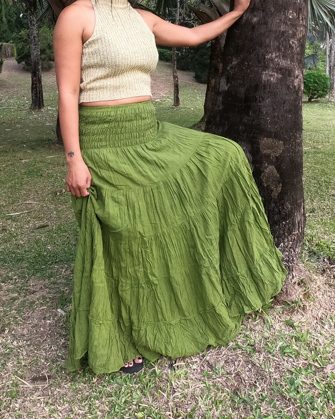 Cotton Maxi Skirt Long Skirts for Women Tiered Skirt Etsy