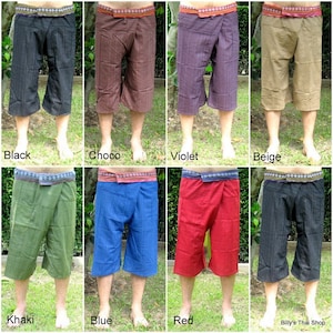 Capri Thai Fisherman Pants * Wrap Pants * Hippie * Yoga * Massage * Thai Chi * Festival * Spa * Maternity * Meditation * Burning Man * CF-W