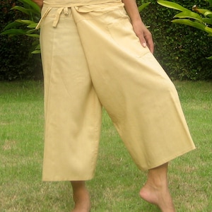 Thai Fisherman Pants: 100% Cotton Yoga Wrap, Handmade In Kathmandu - Italia - Foto 2