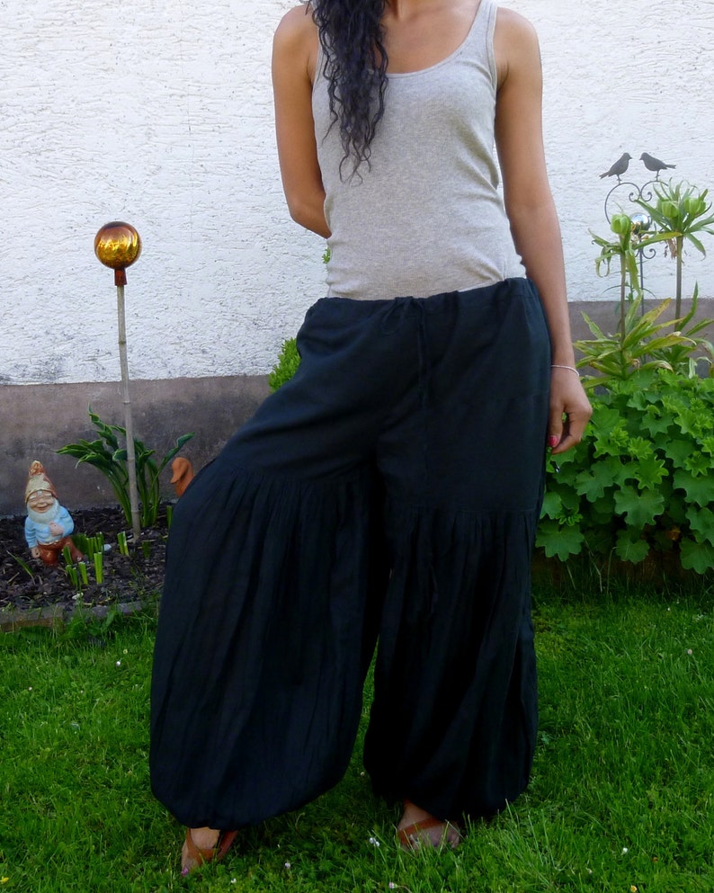 Baggy Pants Goa Pants Yoga Pants Travel Pants Aladdin Pants *Genie Pants*PM-blue Sarouel Trousers Gypsy Pants Hippie Pants
