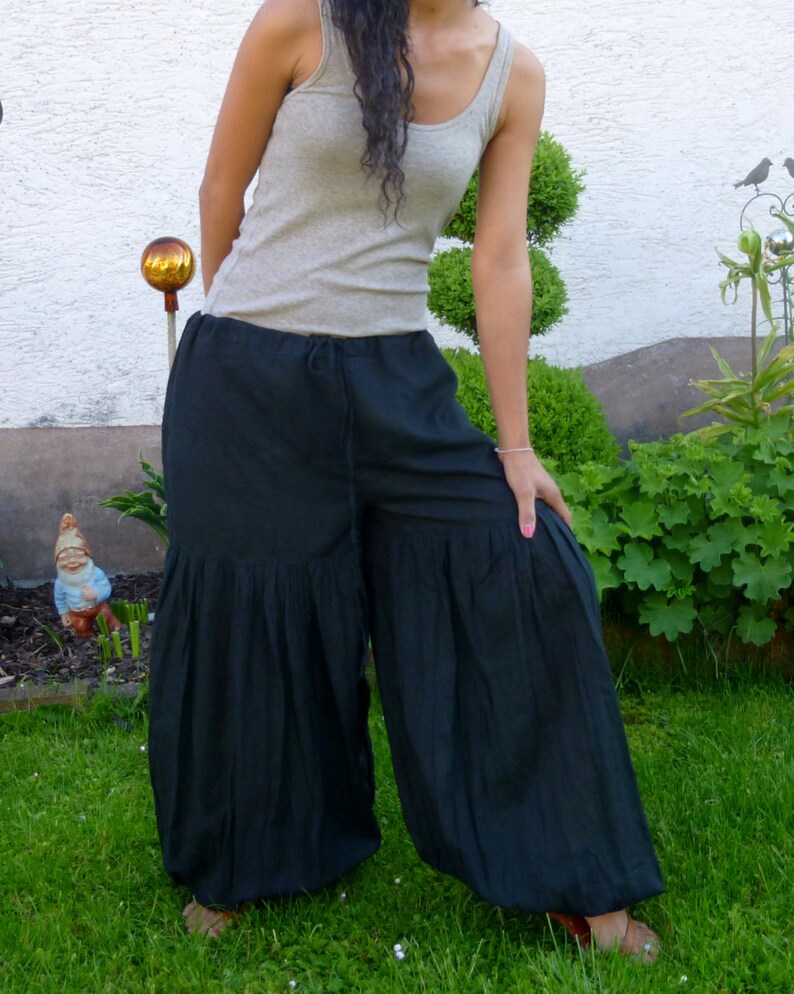 Baggy Pants Goa Pants Yoga Pants Travel Pants Aladdin Pants *Genie Pants*PM-blue Sarouel Trousers Gypsy Pants Hippie Pants