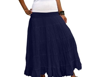 Stunning * Maxi Skirt for Women * Flamenco Skirt * Only available here * SL-dark blue
