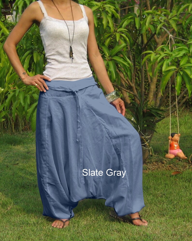 Harem Pants Women Aladdin Pants Harem Trousers Harem Etsy