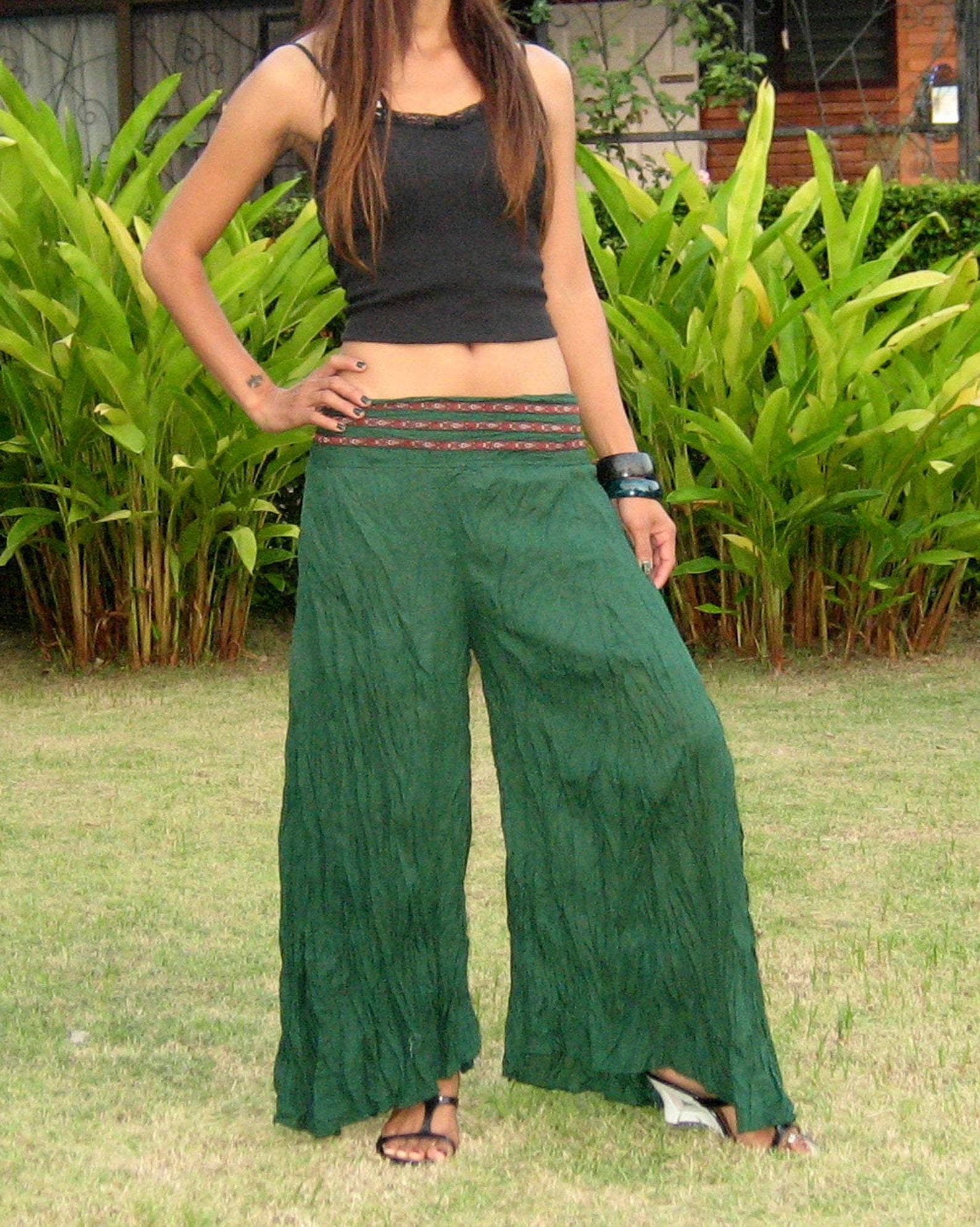 Wide Legs Palazzo Pants Gaucho Pants Harem Pants Sarouel Etsy