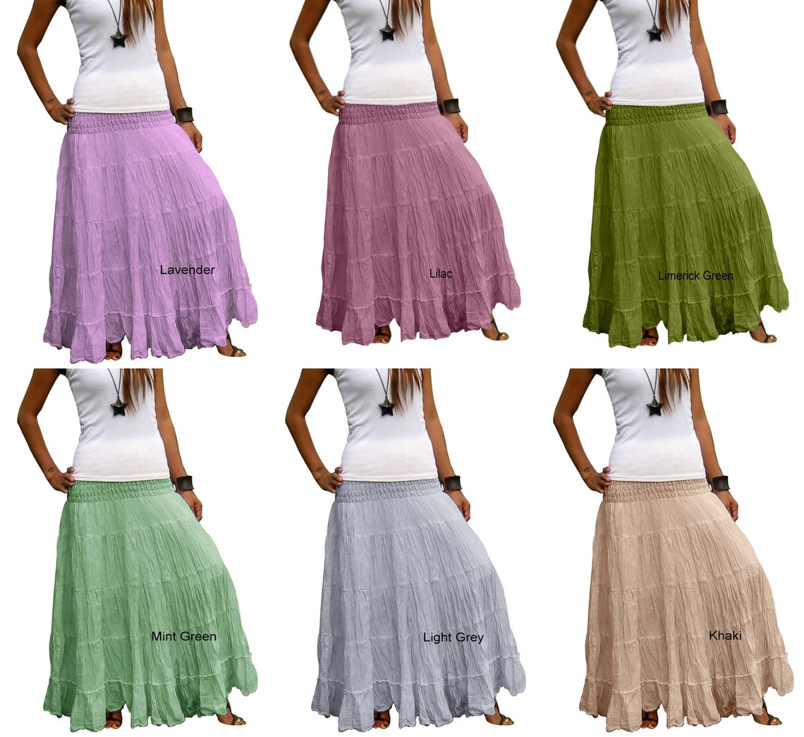 Plus Size Long Maxi Skirt Long Skirts for Women Boho Skirt | Etsy