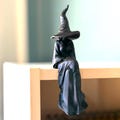 Witch Perchling | Shelf Sitter | Macabre Monitor Buddy | Gothic Plant Pal | Dark Academia Accent