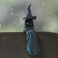 Witch Perchling | Shelf Sitter | Macabre Monitor Buddy | Gothic Plant Pal | Dark Academia Accent product logo