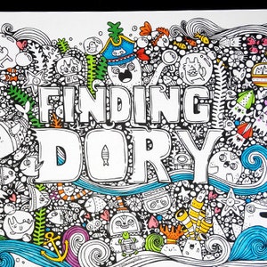 Finding Dory - PDF Coloring Page