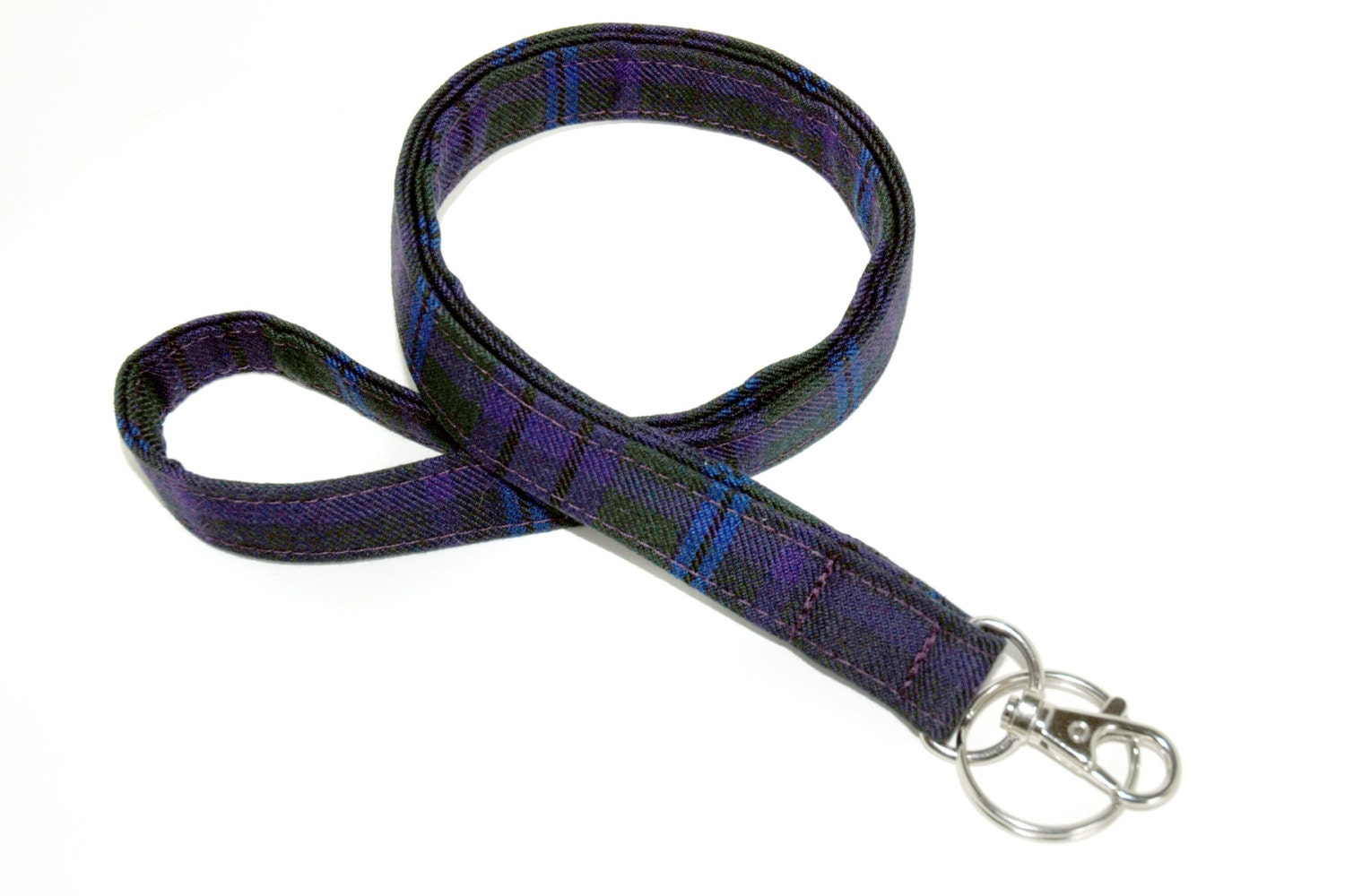 Tartan Lanyard for ID badges or keys made from your choice of Etsy