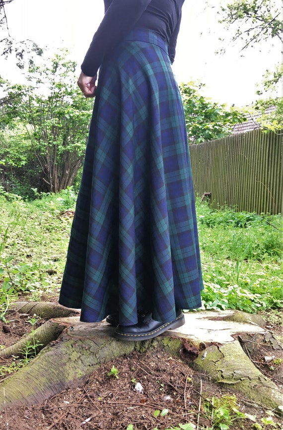 Tartan Circle Skirt. Black Watch Tartan. Fully Lined. - Etsy Ireland