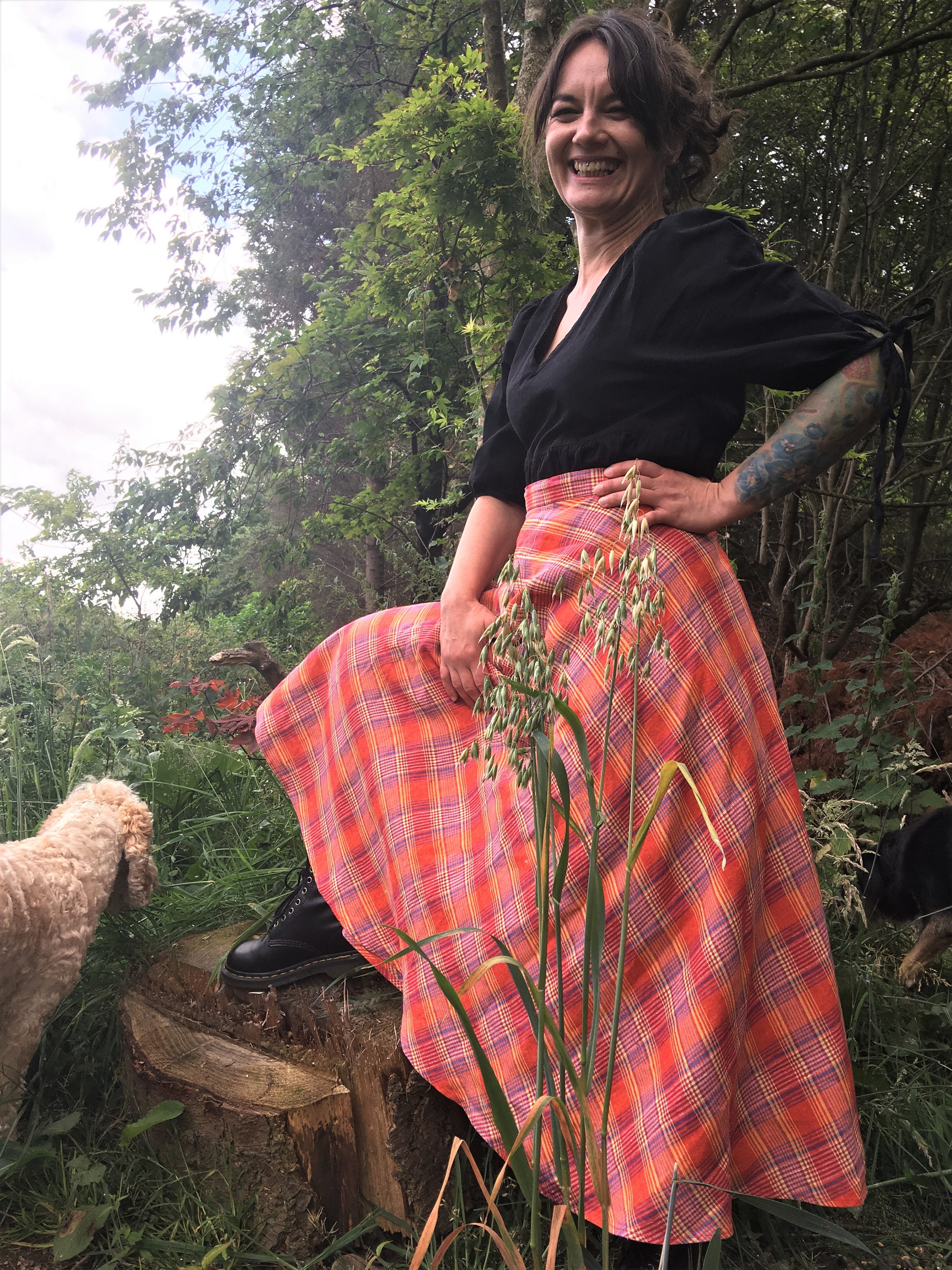 Linen Skirt Size16 UK