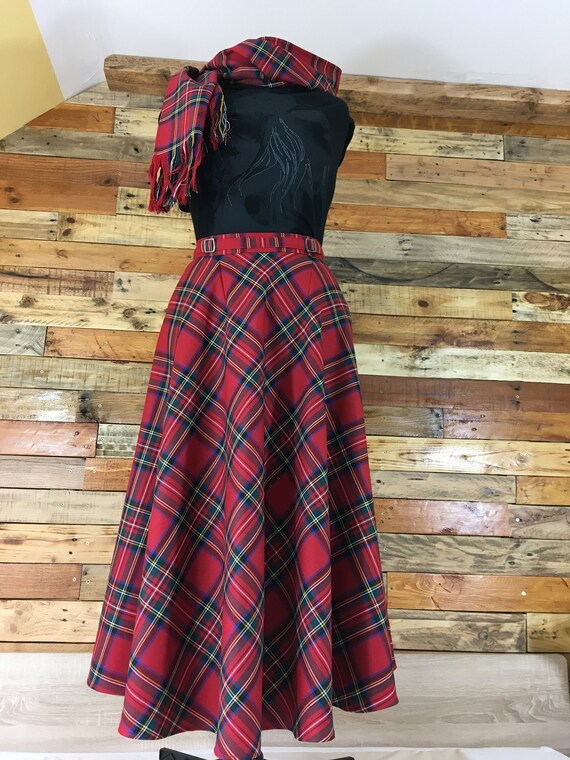 Made to Order Tartan Circle Skirt. Made to Measure. Adjustable | Etsy UK