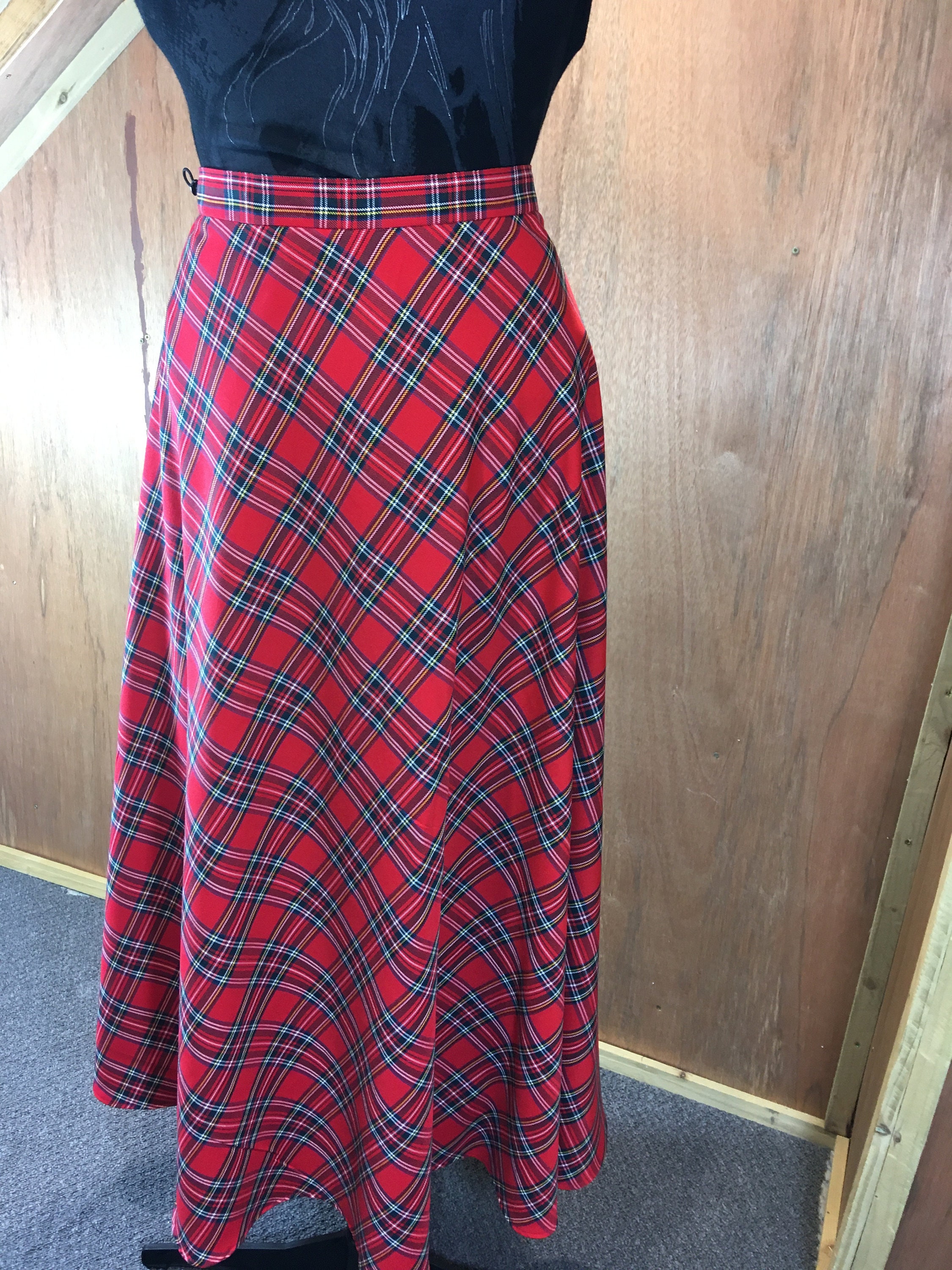Made to Order Tartan Circle Skirt. Made to Measure. Adjustable | Etsy UK