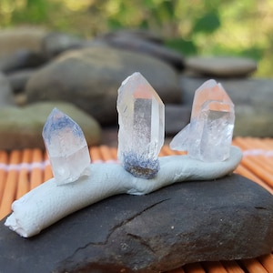 Dumortierite Quartz Crystals - Raw Blue Quartz Crystals - Dumortierite Included Quartz Stones