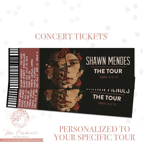 Pop Music Tour Concert Tickets Gift Custom - Event Concert Music Performance Stadium Tour Ticket Fake Ticket 2018 2019 Il_570xn