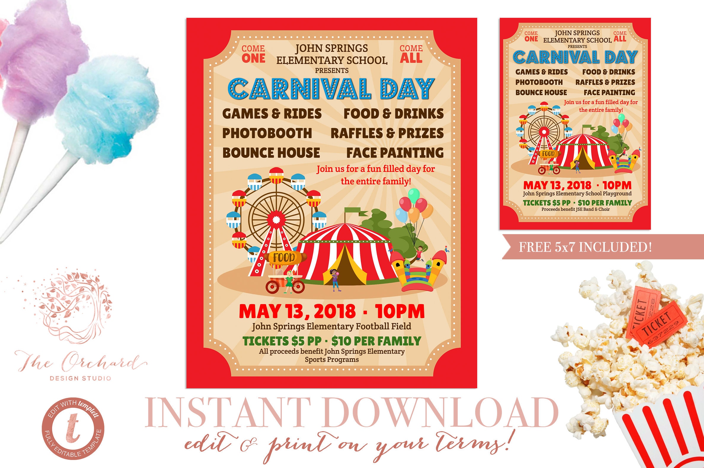 School Carnival Poster Template