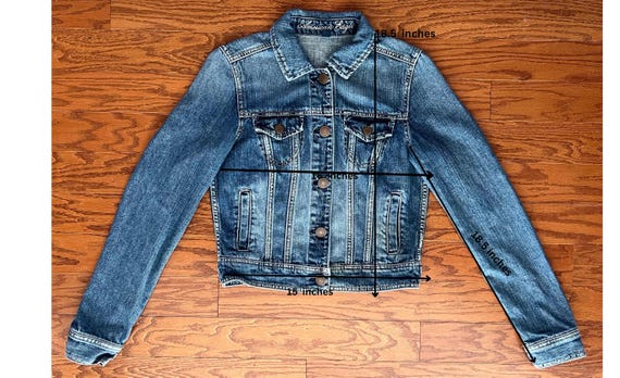 Hand-painted PBR Denim Jacket - Upcycled, Sparkling Glitter Design