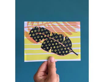 Banana Leaf Greeting Card